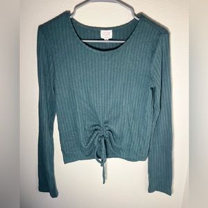 Super soft ribbed long sleeve top